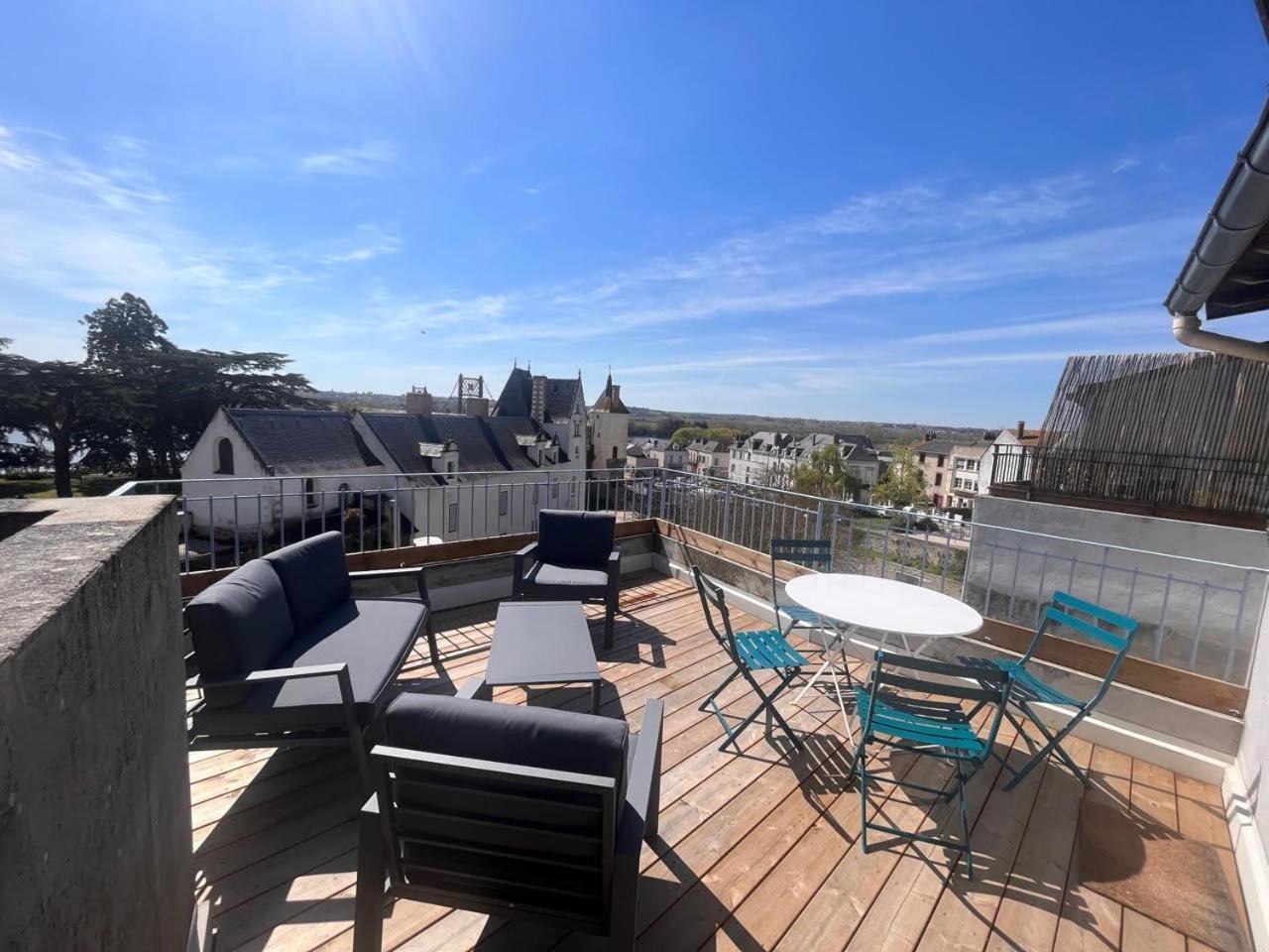 Grand Gite Terrasse Vue Loire Et Chateau D'Ансени Екстериор снимка